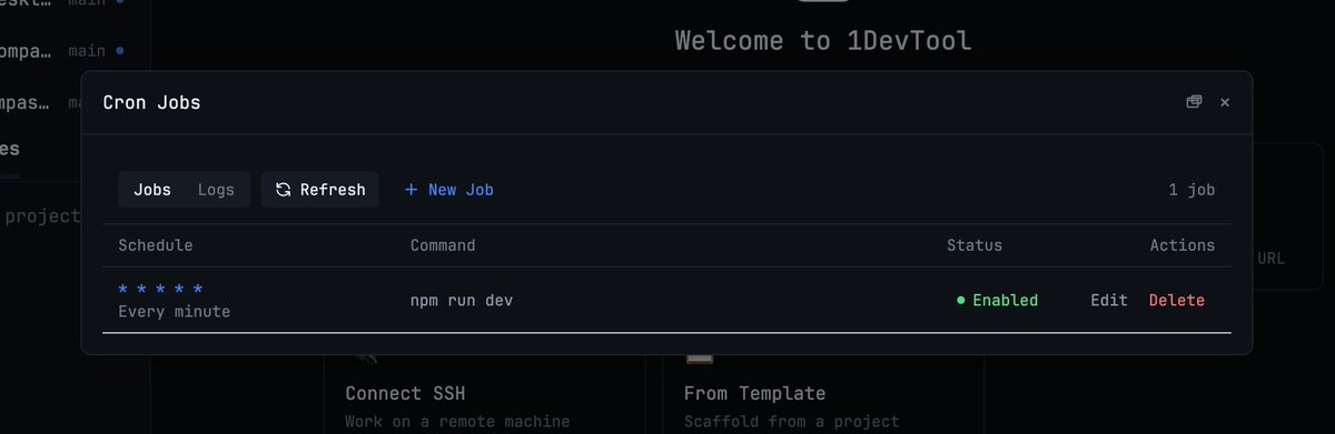 stoicsoft's tweet photo. Just shipped 1DevTool v1.48.0. You can now dock a live terminal beside any Markdown file in Reader Mode - run commands or talk to an AI agent without leaving the doc. Also new: a Cron Jobs manager, floating Agent Input, and Look Up right in the terminal. https://t.co/wYnQKDkaZo