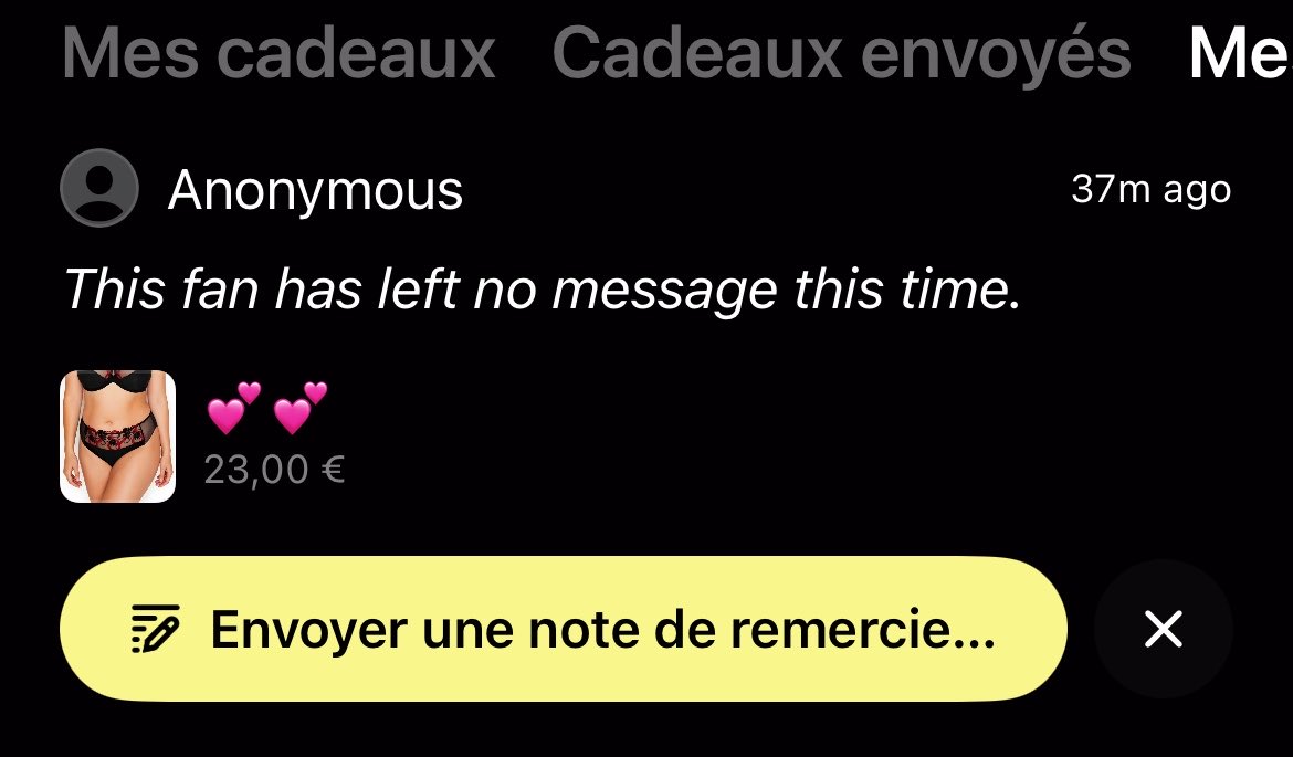DeesseManonM's tweet photo. voilà comment me faire plaisir, tu peux le faire en étant anonyme et discrètement 🤭 

peut-être que t’auras la chance de me voir dans ton cadeau ✨

https://t.co/sQiN7k4FT1

#soumis #moneyslave #findom https://t.co/ffE01ZU69g