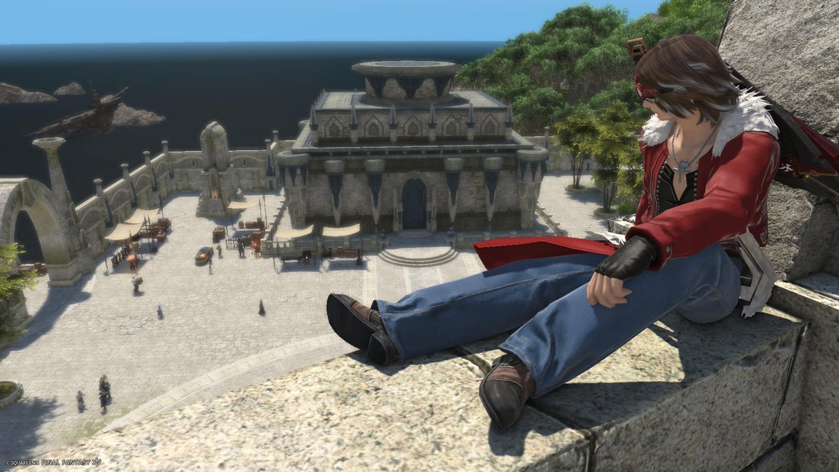 SageofRed's tweet photo. I love hanging around the Phantom Village. Whenever I'm done upgrading a weapon, I just...stop for a bit. Look out at the area. Take in the atmosphere. https://t.co/G3kwRkqThb