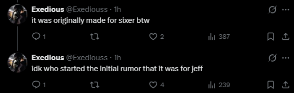 Exedious tweet media