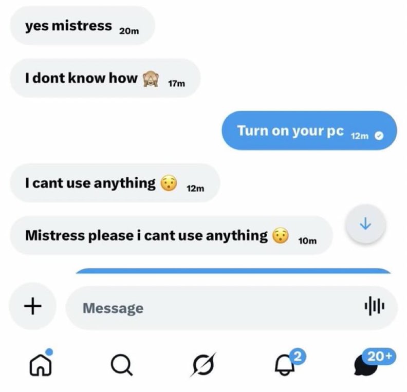 Payforllivvy's tweet photo. 😂😂made this loser pc useless for him
#techdom #kidslox #anydesk #kids360 #blackmail #exposure #findom https://t.co/uM26dQPlFV