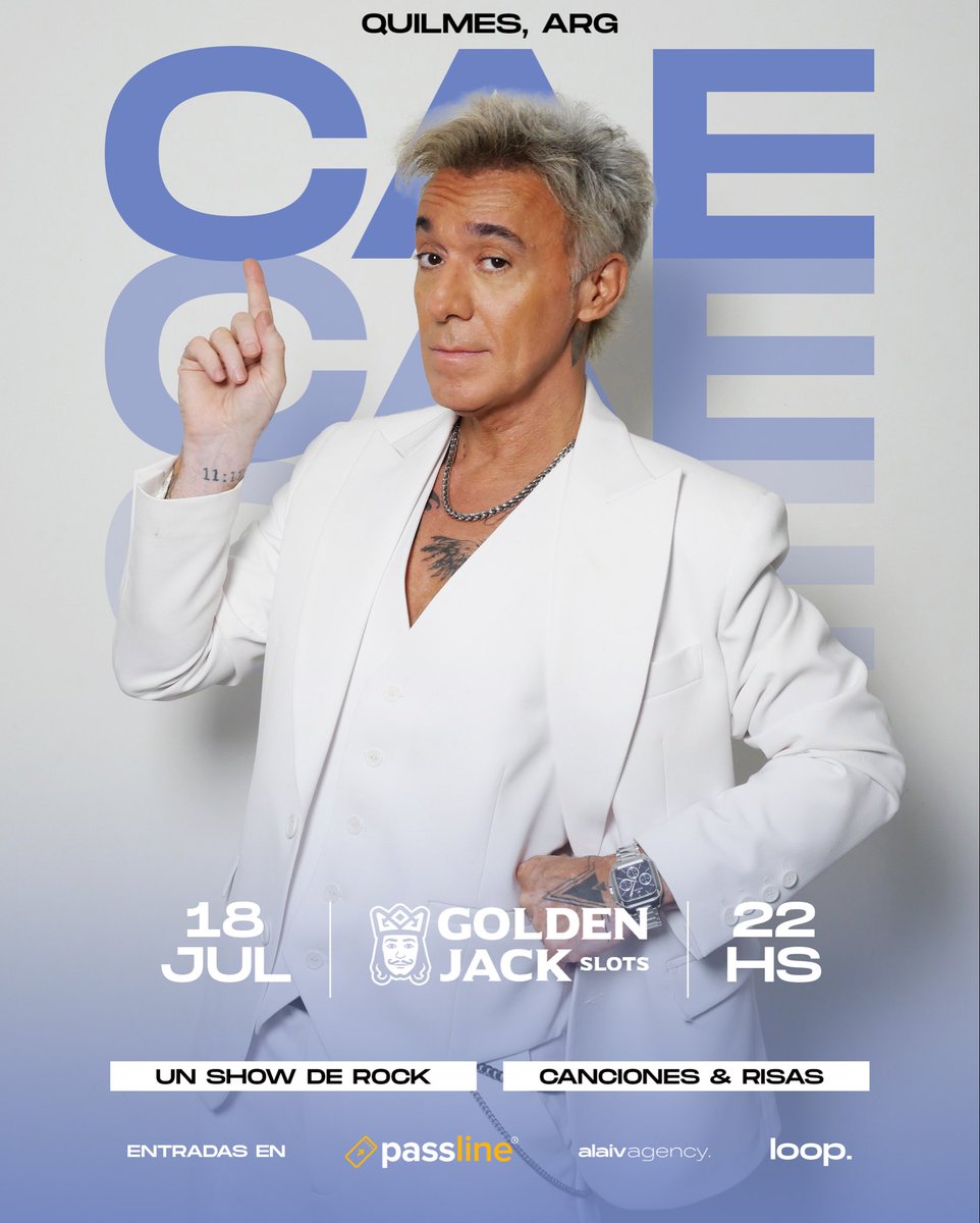 CaeRocklover's tweet photo. Sábado 22 hs 
Golden Jack Quilmes 
canciones &amp; risas! https://t.co/D7mRhKF2V7