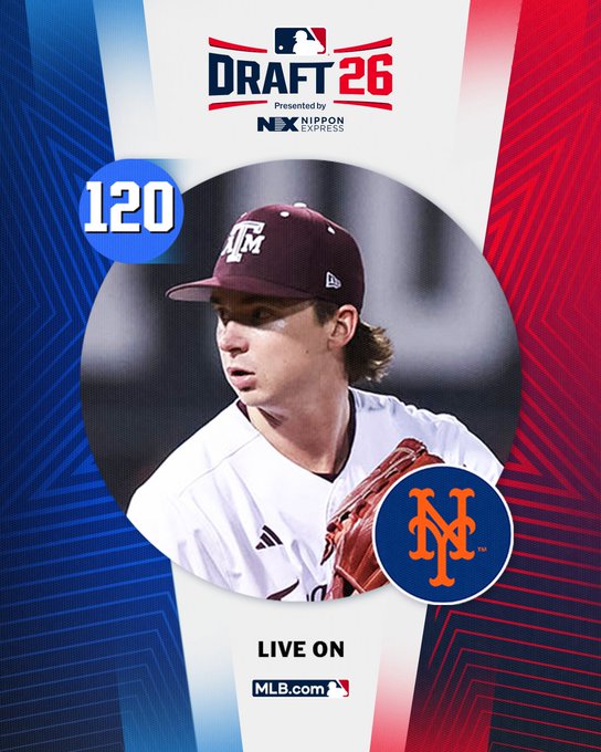 Jim Callis: 4th-rder Shane Sdao signs w/@Mets for $642,600 (slot 20 value = $645,100). @AggieBaseball LHP, 7.03 ERA belies his upsid