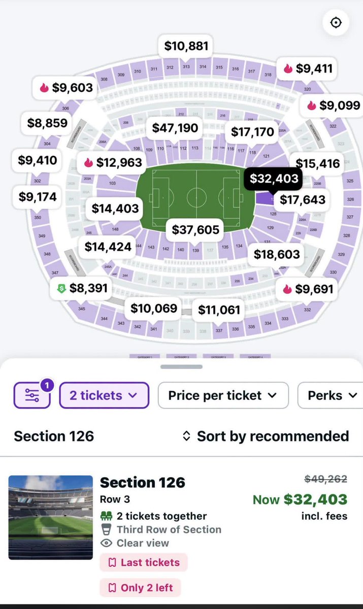 stockplaymaker1's tweet photo. I RATHER LOSE MONEY IN THE STOCK MARKET 

ABSURD TICKET PRICES FOR THE WORLD CUP https://t.co/3N61O3nSoz