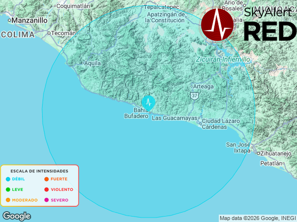 SkyAlertMx's tweet photo. #SismoFinalizado
Intensidad 🔵“DÉBIL”🔵 en #Caleta, Mich.
Recibiste la notificación si estás dentro de los radios de alertamiento.
Descarga #SkyAlert: https://t.co/utcJz1LFMg
18:10:24 - 17/07/2026 https://t.co/P2fJuZhlGv