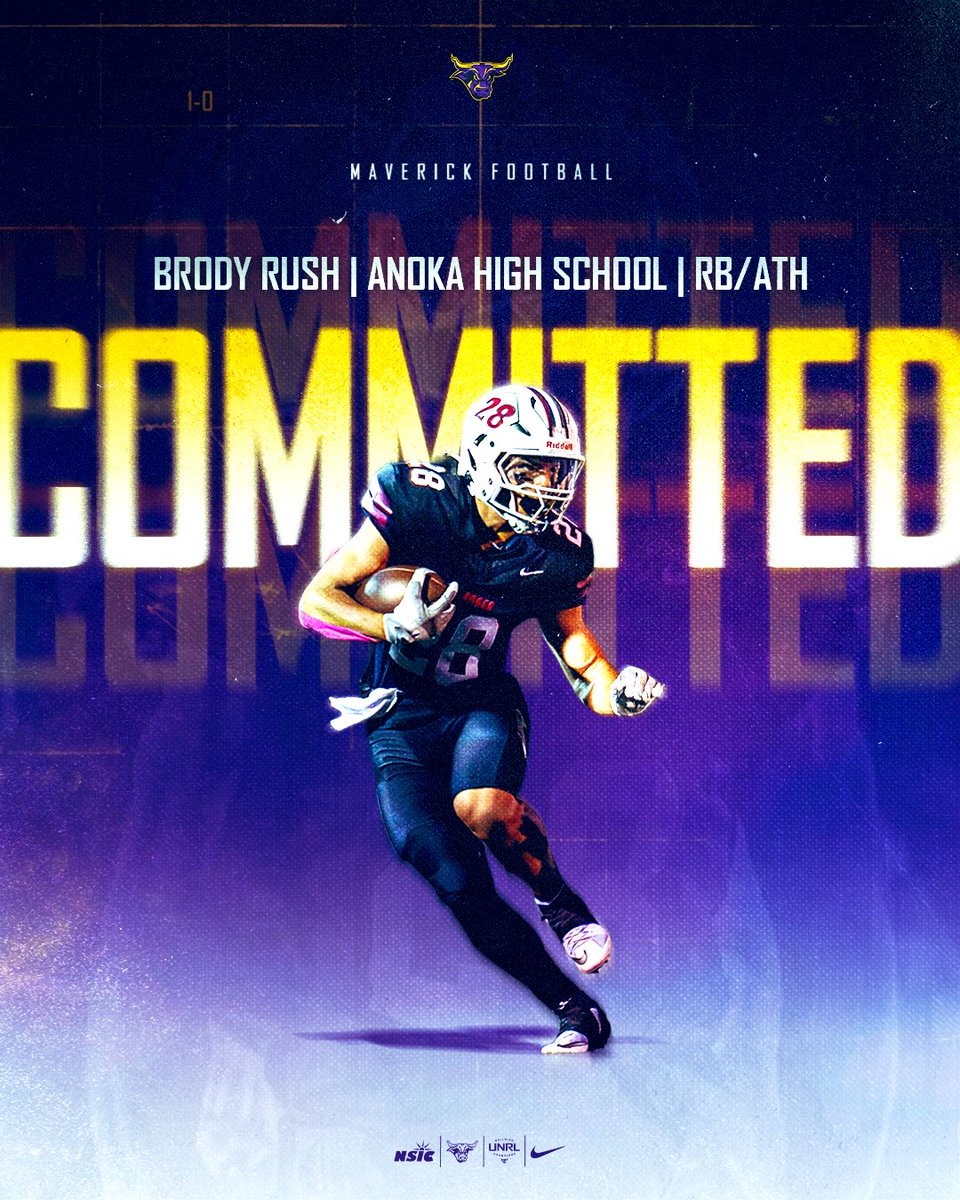 Brodyrush28's tweet photo. I'm excited to announce my Commitment to Minnesota State University, Mankato! Thank you to every coach, teammate, friend, and family member who supported me throughout this journey. Ready for the next chapter! #GoMavs #Letsroll 
🤘🏽 https://t.co/pnRNac24sF