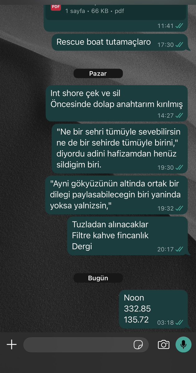 25Morty's tweet photo. Whatsap Kendime notlar kısmı biraz iş biraz edebiyat dmmdmd https://t.co/HRBfmiUHhk
