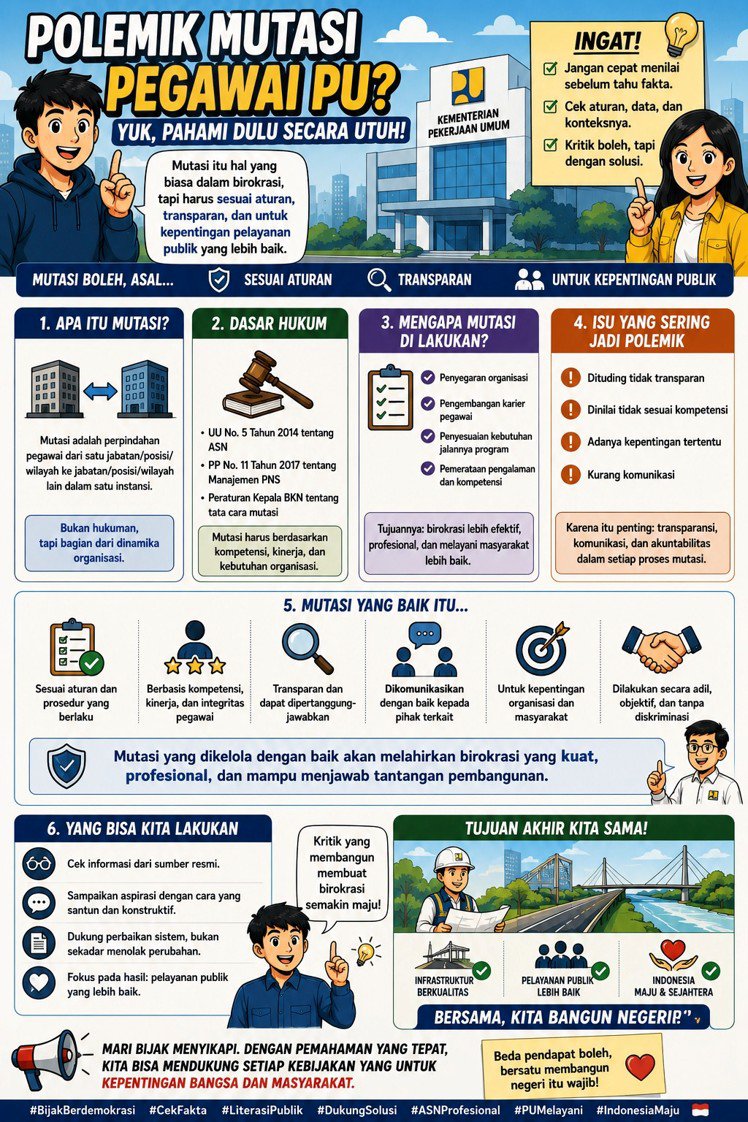 jongxiin's tweet photo. Fakta mengenai mutasi pegawai Kementerian PU bisa jadi bekal pengetahuan kamu #ASNProfesional https://t.co/74k32tnRYM