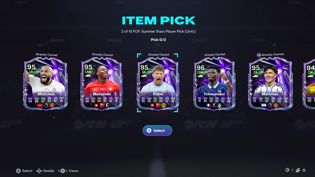 oskarsmit_'s tweet photo. 15-0 rewards: got 2 promos from the packs, 2 from the 25 x 8 pick, fof champ rewards 1000x times better, and the more points you had, the better players you got. This version just isn't worth it at all. (all dups in the player pick lol) https://t.co/HHJRLdZJcp