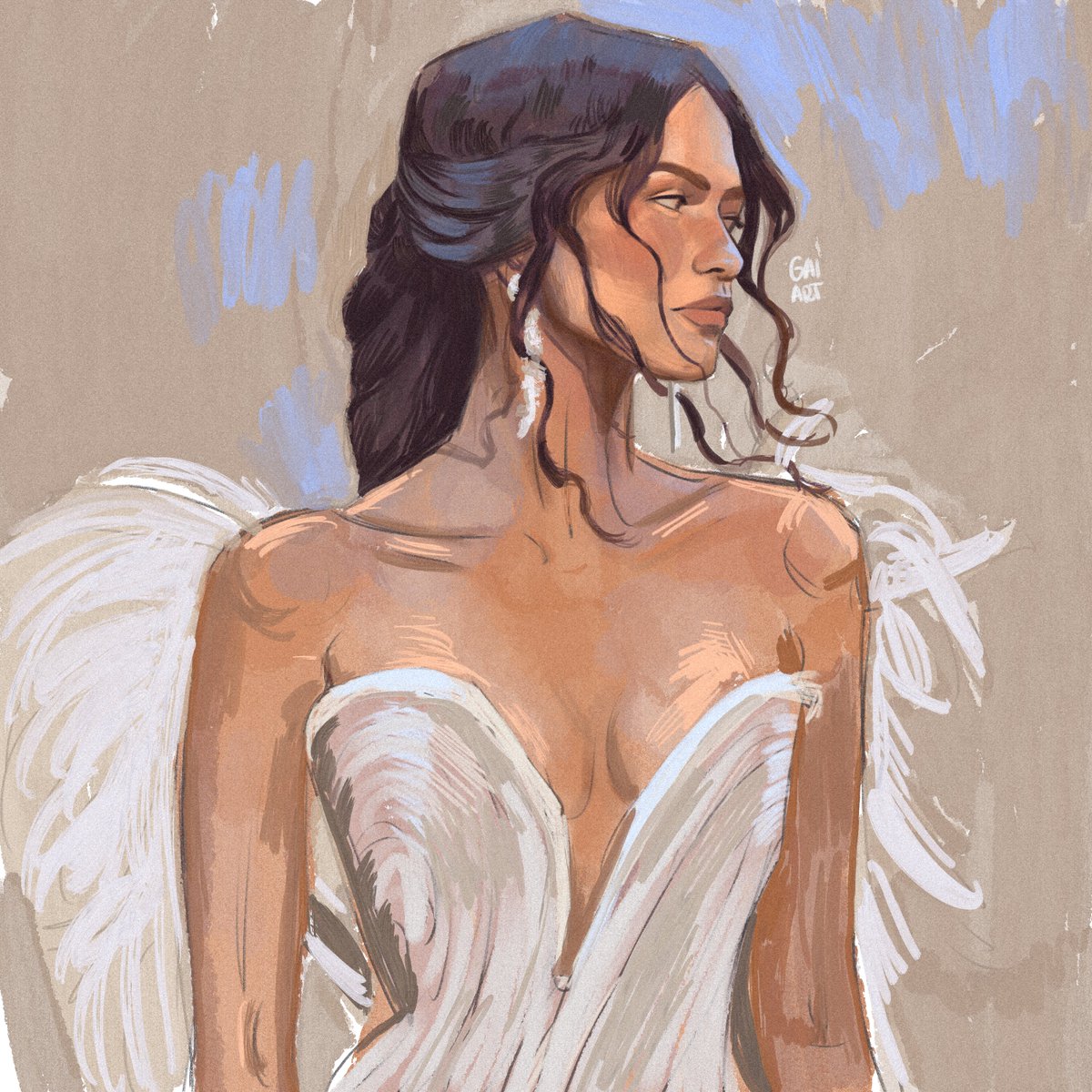gaivotart's tweet photo. também quis falhar desenhando a zendaya. https://t.co/kPERFgktHD