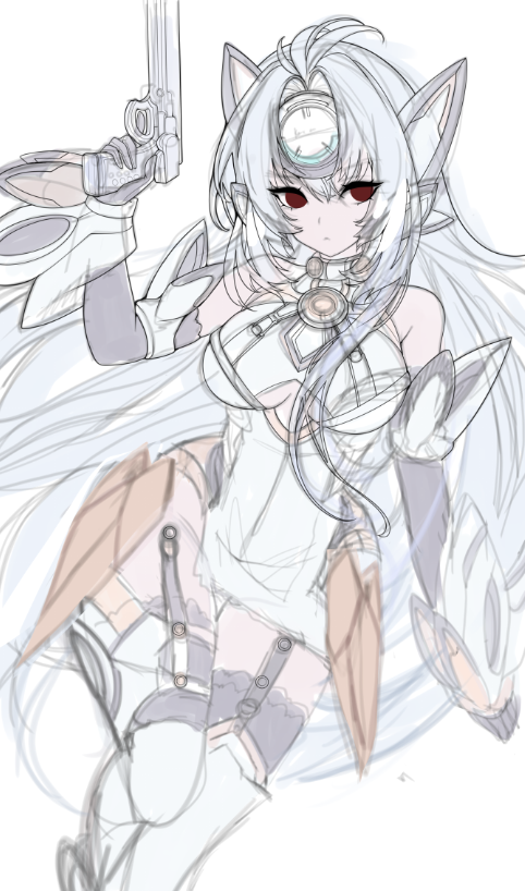 Bunnixia_'s tweet photo. Unfinished waifu #kosmos #xenosaga https://t.co/U7ypZJg8gO