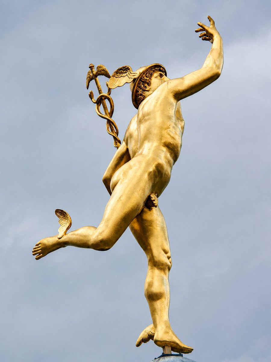 RealHellenist's tweet photo. Hail Hermes, golden-wanded Messenger of the Gods, guide of souls and many-wiled bringer of luck. https://t.co/gh9PNpcPAO