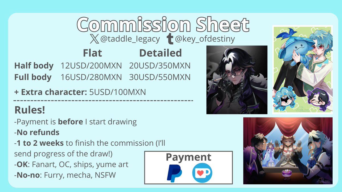 taddle_Iegacy's tweet photo. I'm opening commissions! RT are appreciated!
If you are interested, feel free to DM me! ✉️
- - - - - - - - - -
Estoy abriendo comisiones! Agradecería mucho los RT
Si estás interesado, puedes enviarme un DM! ✉️

#commissionㅤ #commissionopen #artcommission https://t.co/jmpJvF8R5Y