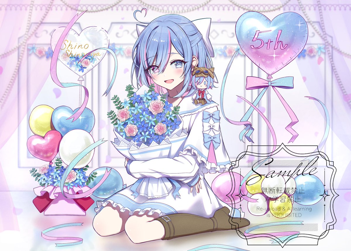 sinosinomiya_v's tweet photo. - ̗̀📣 ㊗️Vtuber活動5周年！🎊🎉✨

活動5周年のとびっきり可愛いお写真を micro様（@Do_While02 ）に撮っていただきました！✨✨

本当にたくさんの方に支えていただき
この度、無事に活動5周年を迎えることが
できました！🎂🎉🎊

ありがとう～！🫶🤍

今日の5周年記念配信も楽しんでいこうね！☺️🍀 https://t.co/z7vz3t1kOb
