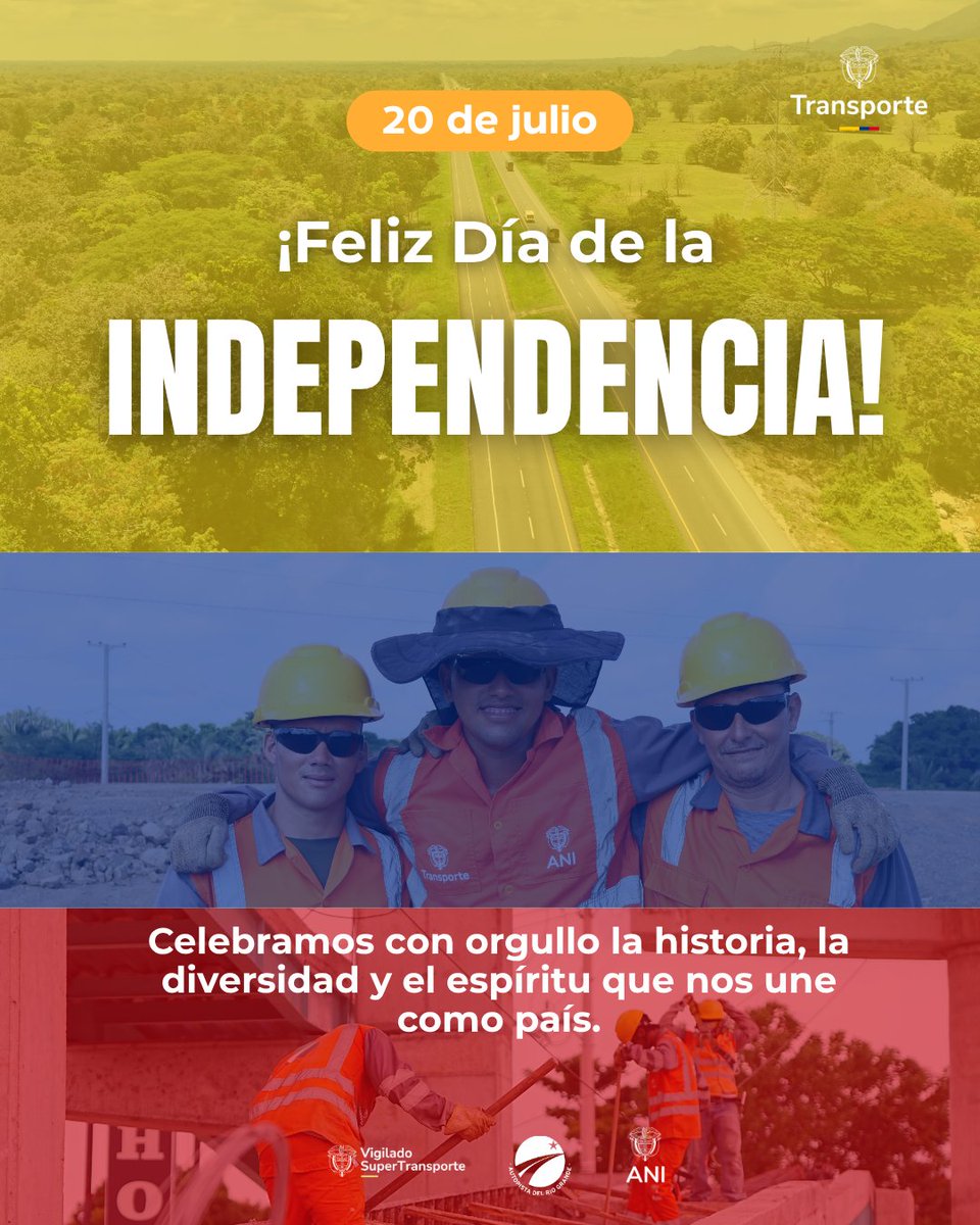 AutopRioGrande's tweet photo. Hoy conmemoramos una fecha que nos invita a sentir orgullo por nuestra historia, nuestra diversidad y todo aquello que nos une como colombianos.

Desde la Troncal del Magdalena 2 seguimos trabajando para conectar comunidades eimpulsar el desarrollo regional https://t.co/dcGce7PwD1