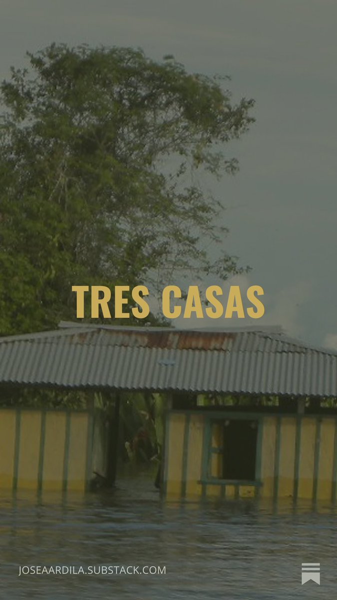 joseaardila's tweet photo. Escribí un ensayo sobre tener una casa o perderla o sobre la posibilidad de sembrar una casa o algo así. Es también un ensayo sobre tres mujeres que conocí en un viaje por el Atrato: Doris, Lucero, Enilda. Les dejo el enlace abajo. https://t.co/CSLDDVgQeh
