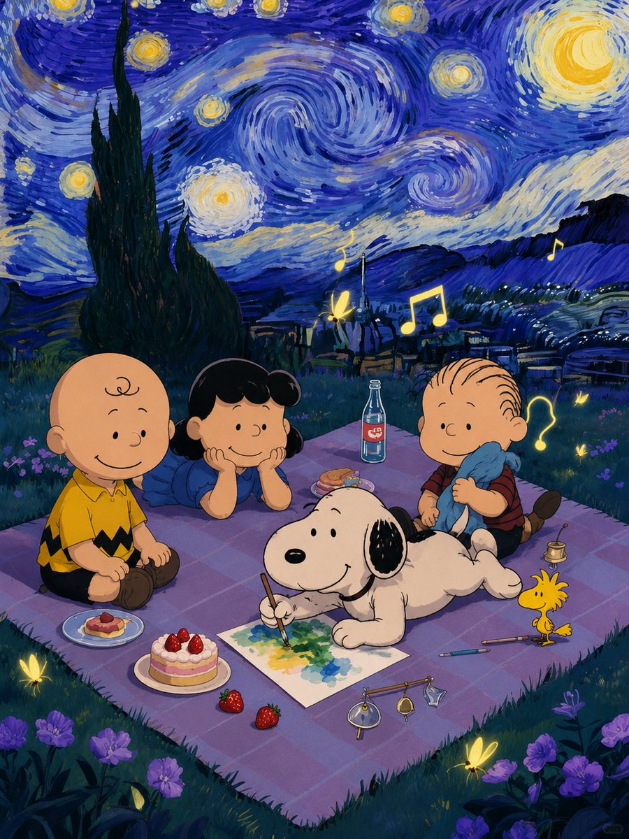 snoopyb047's tweet photo. 星空の下、大切な仲間と。🌙✨ https://t.co/1K5676DEQN