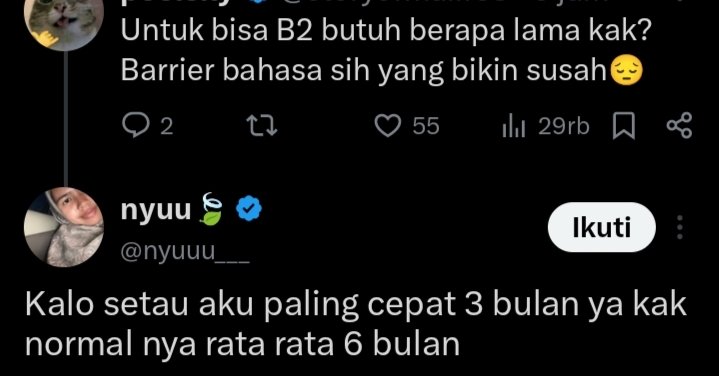 thenggara's tweet photo. bentar dulu...kakaknya udh pernah daftar ausbildung belom??? udh kerja di jerman belom?? infonya sih bagus, tapi akan lbh bagus kalo bkn cuma ragebait doang kak. byk teman2 jobseeker yg beneran clueless. nyatanya yg pake agen aja susah bjirrlah. 
rata2 6 bulan???!! mantep bgt lau https://t.co/aYQZquW5gW