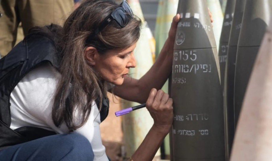 AchmedComedy's tweet photo. @NikkiHaley You genuinely thought God mean to write “Finish them” on a bomb that fell on children?
The psychosis is real! https://t.co/VBtoriel8V