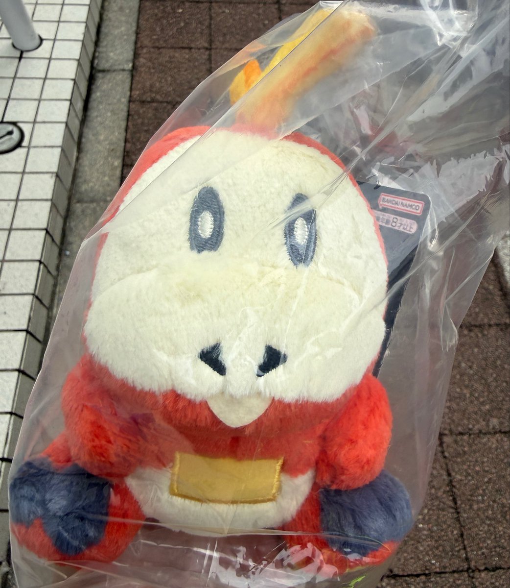 ryu_pokeca's tweet photo. A賞引いた店舗では後ろの方にホゲちゃん連れて帰られていっちゃったので、別店舗で20回くらいでホゲちゃんゲットおおおおお😭頭のトサカ?がモフモフでかわいい、、、 https://t.co/yacq9gYc6k