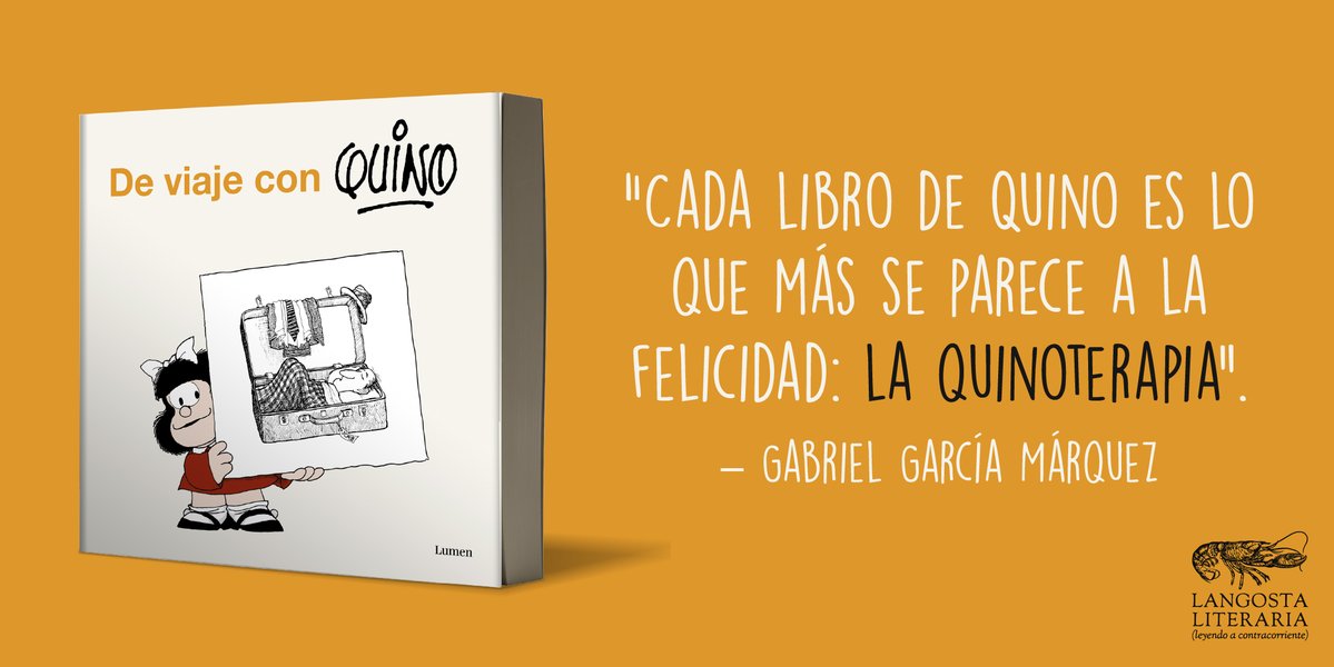 Langosta_Lit's tweet photo. Hoy Quino cumpliría años, y lo celebramos con una dosis de quinoterapia: humor, inteligencia y felicidad en cada página de De viaje con Quino. 💛

Consigue el tuyo aquí: https://t.co/SBkysMpuZt

#Quino #DeViajeConQuino #Quinoterapia #HumorGráfico https://t.co/bY8r5j9wzO
