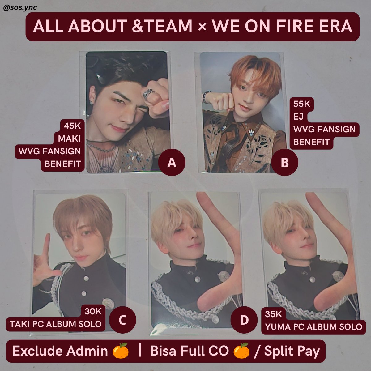 sos_ync's tweet photo. #teamsell #wts #wanttosell
Ready INA aab &amp;TEAM
We On Fire ERA

Langsung co 🍊 
https://t.co/lp1M1VQdqC

Detail / Split Pay bisa DM aja (jgn lupa mention ya) atau hmu on LINE https://t.co/y4UNRYg1oX https://t.co/kKLUeuZ4us