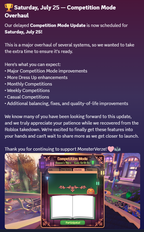 winter_gzalaxy's tweet photo. this week will also focus on bug fixes and the lny set!  while next week will focus on comp true vision!! https://t.co/LCCV5dzCLU