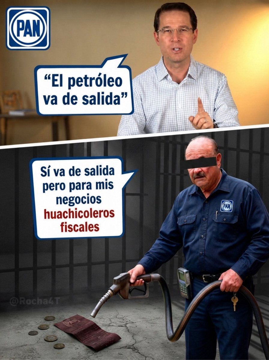 Rocha4T's tweet photo. VAYA VAYA

Pinches panistas RATEROS, ahora cobra sentido lo que dijo el Ricky Rickyn Canallín (@RicardoAnayaC) 

Los huachicoleros fiscales siempre fueron ellos https://t.co/CvUh1e1KC6