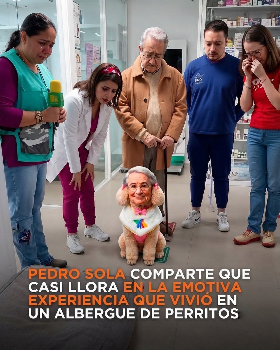 deresimio's tweet photo. Pedrito Sola, "el mata perros", acudió a un albergue para sensibilizarse sobre el abandono y el rescate de perros. Terminó al borde del llanto al conocer la historia más desgarradora: #LaPerritaDeTrump y como fue humillada hace unos dias. https://t.co/mtAoQzds4d