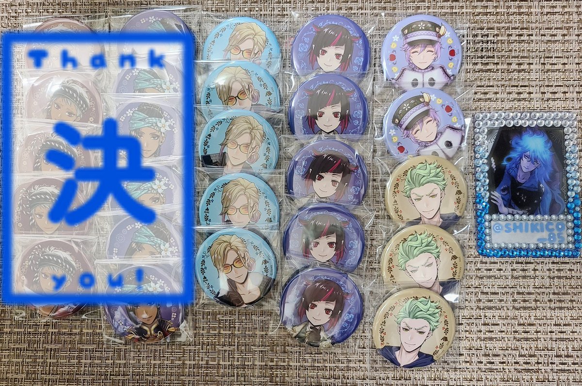 shikico_85's tweet photo. ツイステ展　缶バッジ　イベント衣装　交換譲渡

【譲】ヴィル5/エペル2/セベク3/リリア5

【求】定価+送料
初回の方ツイフィール必読です
まとめての方優先です https://t.co/O6JRkNm1Em