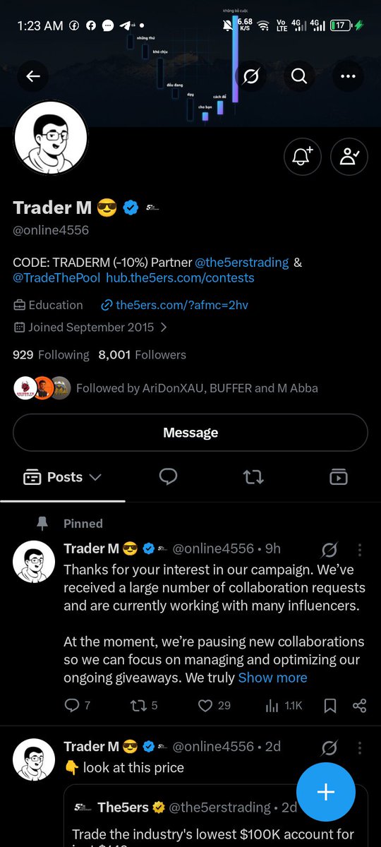 Mrbeejay5's tweet photo. @Jetxtrade65 @online4556 @idstwnm @the5erstrading @The5ersFutures @braunta
@kingsleyetim
@marycharles
@promcy 
@josephnicolas

All done man https://t.co/xy0GqzjruL