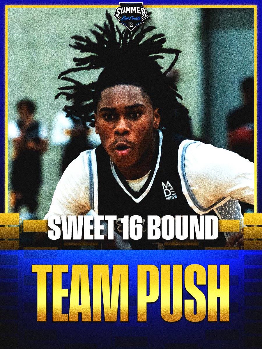 madehoops's tweet photo. Moving on! Team Push knocks off Crown Basketball and is officially Sweet 16 bound. @757Push 🎟️ https://t.co/bLRIdLqJmF