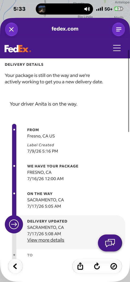 seekin_about's tweet photo. @FedEx you guys are the actuall worst. EVERY fedex shipment I’ve EVER had is this. NEVER had a package delivered on time and always three days delayed. I’ve literally seen three FEDEX trucks drive by my street. https://t.co/g9Eoebp1Wd