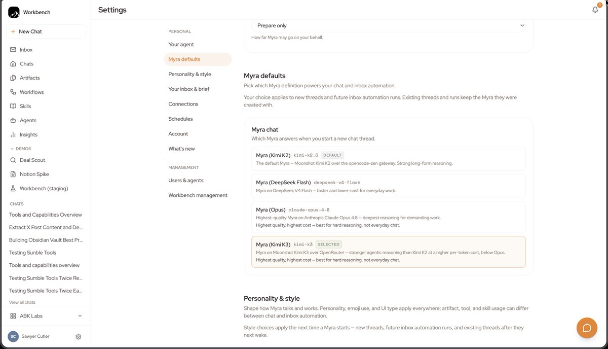 TheGreatAxios's tweet photo. Kimi K3 now available in @corbitsdev Workbench https://t.co/d1cvHJreUH