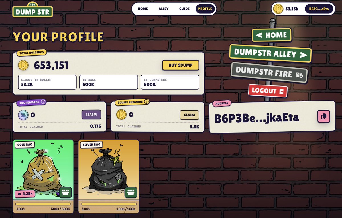 chrisberlin's tweet photo. I didn’t understand DUMPSTR at first — then I was afraid to ask... So I tuned in and listened to every Space I could find where @CyberKongz were explaining the playing field

I saw the $DUMP token
I saw the 10% tax
I saw the NFT bags
I saw the staking pools

And honestly thought - what the fck is going on here?

But the team is bomber, so I decided it was worth a deeper dive - I started watching the updates....

Whoever is doing and iterating on the website — mad PROPS. The UX has continued to get better and better

Then I decided to actually use the ecosystem - My initial fumbles? Buying the NFT and not filling it with tokens.

Then having to deal with the 24-hour unlock - But I learned a valuable lesson: Take your time

DYOR

THEN CLICK THE FCKING BUTTONS - I did 8 out of 10

Suck it!

Long and short — too late for that I know — I now have two bags completely filled and staked

And I finally understand what CyberKongz is building.  This is not just another strategy token.  The tax is the engine 🤯

The $DUMP fuels the protocol
The protocol accumulates SOL
The engine uses that SOL to buy other Solana tokens
The system runs raffles across the staking pools

👉🏼 Then the profits flow back through the ecosystem

More volume = more fuel
More fuel = more opportunities
More opportunities = more rewards for the people actually participating

That is the flywheel

🚨🚨🚨🚨🚨🚨🚨🚨🚨🚨🚨🚨🚨
Now here's the thing that keeps making me laugh - Every time I go to interact with $DUMP on a DEX I see the warning:🚩 MINTABLE

In almost every other situation that would make me run in the opposite direction - But in this case?

That is literally part of the mechanism 
$DUMP needs to be mintable because the protocol burns and remints tokens during certain staking and game interactions

The max supply is still enforced!

So the red flag is technically telling you something true

But it is also completely missing the context of WHY the mechanism exists - ATM the bug is the feature!

👉🏼 Or maybe more accurately: The warning is looking at one piece of the machine and assuming it understands the entire machine.

It doesn't

This is where the DYOR stuff is actually important

Could I see that warning eventually being removed as more people understand what CyberKongz is building?
Maybe....

Until then? I have been ignoring the warning and doing bag work

I think this is one of the most interesting things CyberKongz has done & welcome to @solana

I love an OG ETH NFT project taking a completely different swing into Solana - LFG

Instead of launching another token with a vague promise of “utility,” they built an actual on-chain strategy engine around it - now I have no idea where $DUMP goes from here but I do know this: I've been watching a lot of strategy tokens lately - this feels different

The mechanism is different
The incentives are different

And the fact that the protocol is already functioning in the wild makes this particularly interesting to watch

I currently have two bags maxed out and staked

I am not telling you to buy anything - DYOR
Understand the mechanics - Understand the risks
then buy some - the weekend always presents opportunity - is the opp here for $DUMP?  we shall see - But I am absolutely paying attention and playing the game

sometimes the thing everyone sees as a red flag... is actually the part of the machine that makes the machine work

🗑️ $DUMP

The trash is starting to look pretty interesting