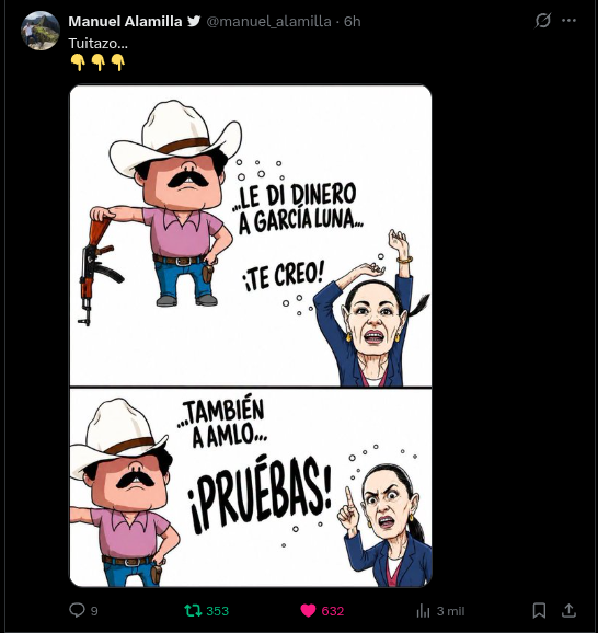 securityID's tweet photo. @jenarovillamil @dilmabr @Claudiashein @lajornadaonline @PartidoMorenaMx gusanos https://t.co/CnJxBC2Qjo