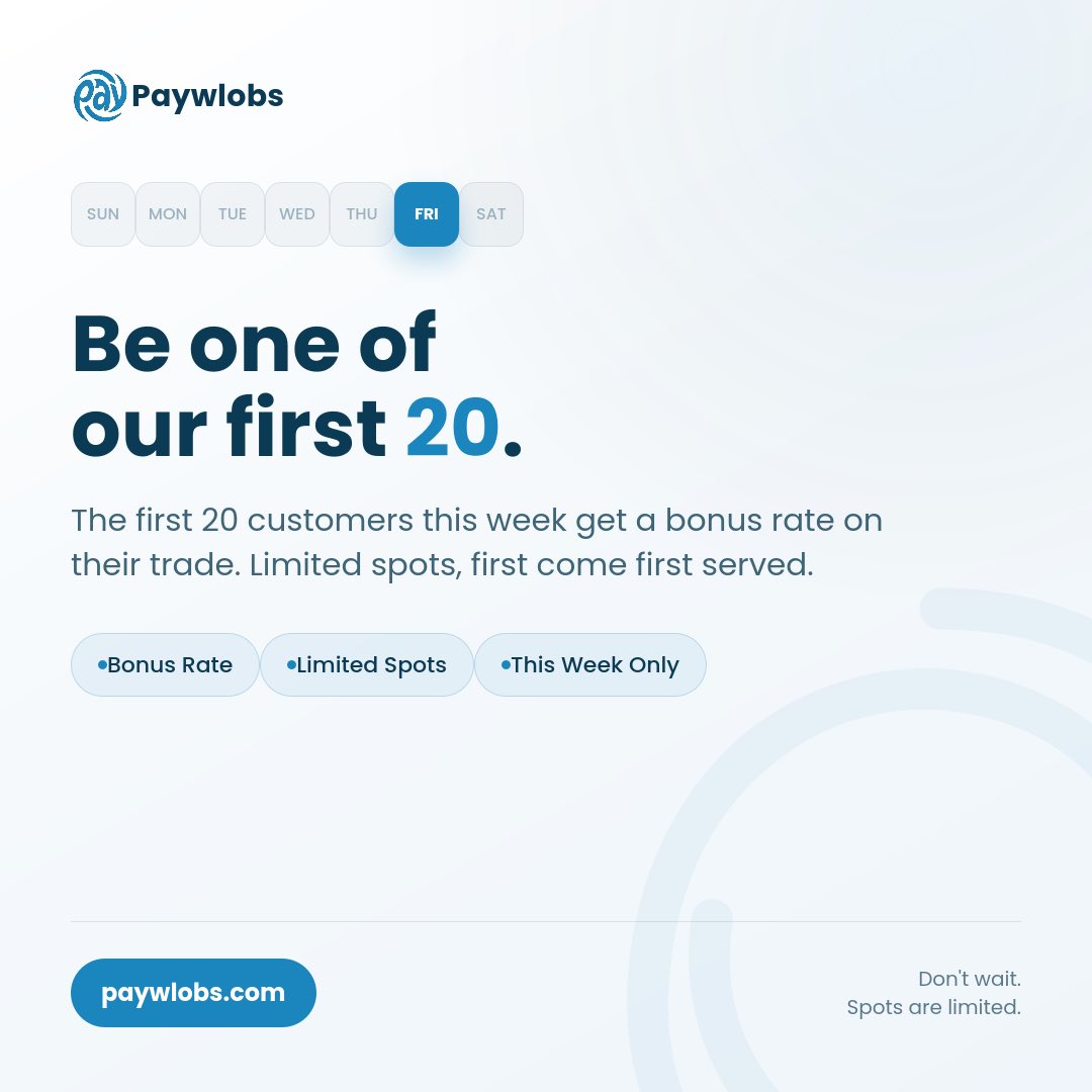 paywlobs's tweet photo. This week’s offer won’t last forever😌🎉 https://t.co/G0mcVDEhW3