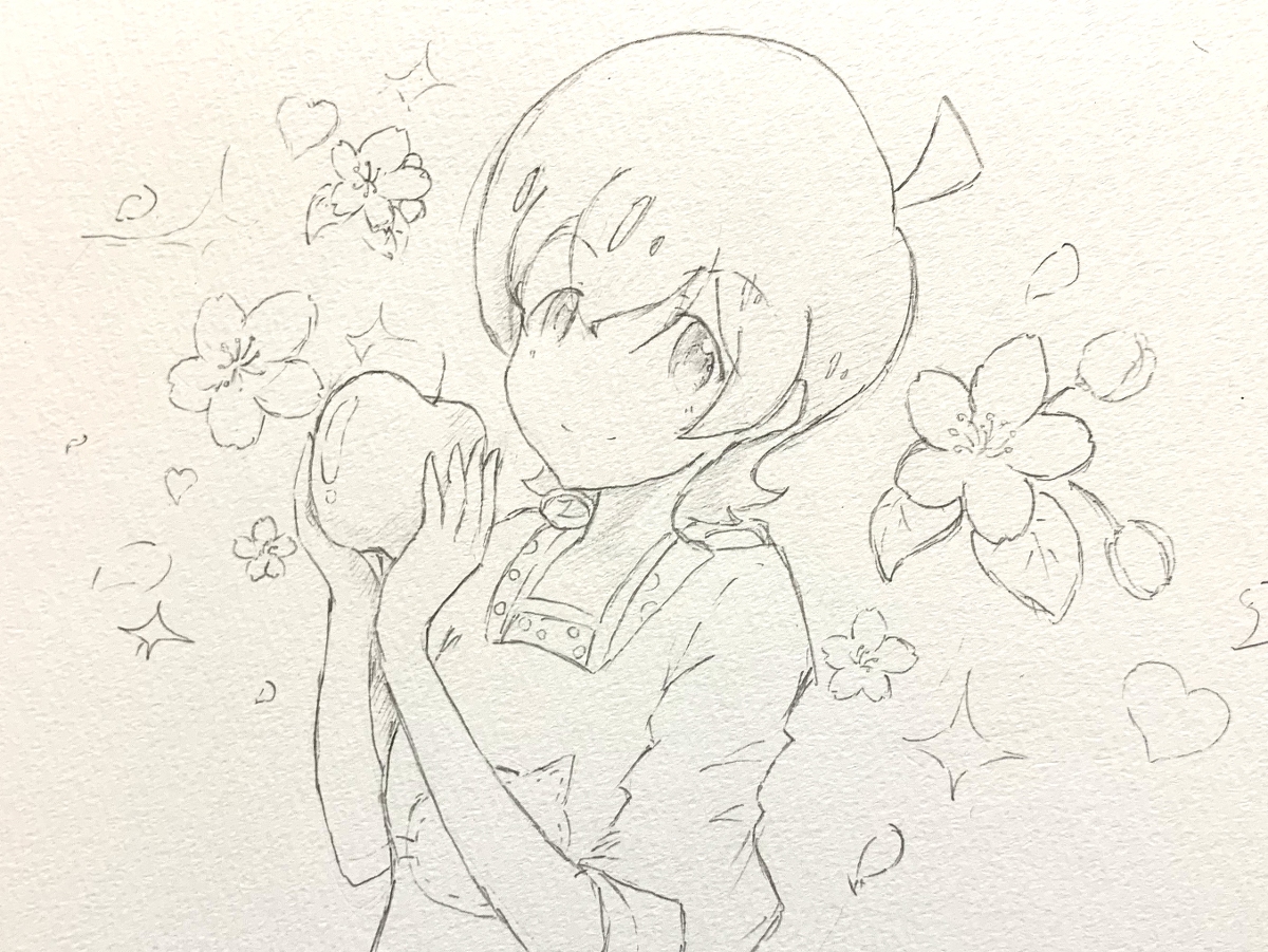 自分の初期絵と比べてみようず ←6年前 現在→