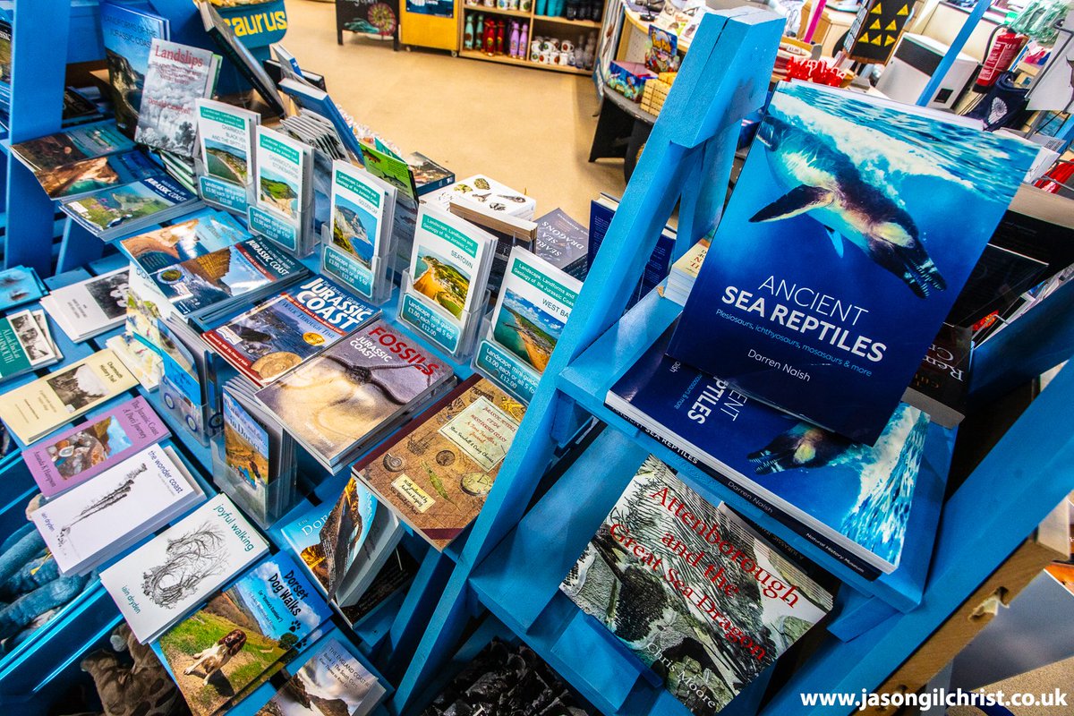 jgilchrist13's tweet photo. Happy #FossilFriday from the Jurassic Coast.
Ancient Sea Reptiles (book on extinct giant marine reptiles) by Darren Naish spotted (in good company) at Charmouth Heritage Coast Centre. #AncientSeaReptiles #FossilBook #ScienceBook #ScienceBooks #DarrenNaish
@CharmouthHCC
@TetZoo https://t.co/7TxGdbOObt