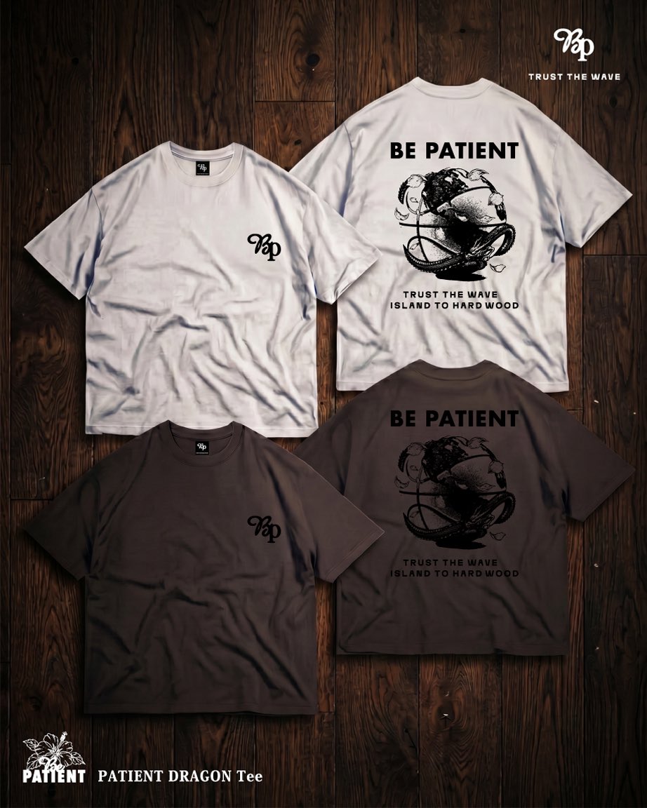 bepatientsquad's tweet photo. #崎濱秀斗 選手のMINDをARTに落とし込んだブランド「BEPATIENT」の1stコレクション。
受注予約の最終締め切りは
【7月20日 23:59まで】となります。
商品の詳細は下記オンラインショップよりご確認ください。

🔗 https://t.co/0A92s3szgv https://t.co/WopBlzOtTZ