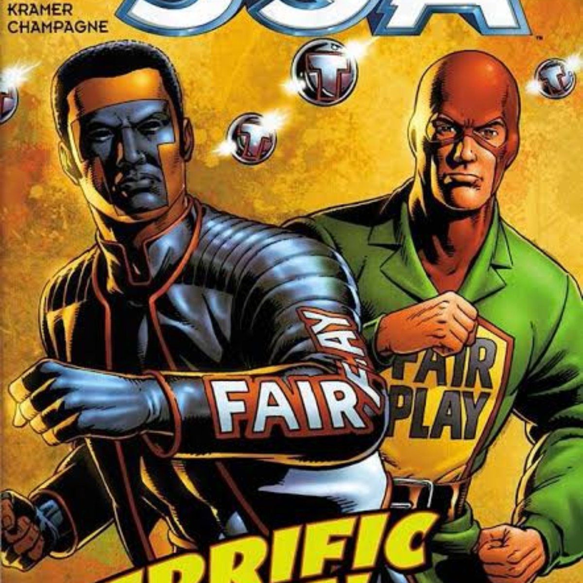 _SrDasEstrelas's tweet photo. A Sociedade da  Justiça tem uma porrada de membros que não tem nenhum poder, são só homens porradeiros usando fantasia. Pantera, Dr. Meia-Noite, Sr. Incrível, Átomo, Sandman...

Nunca foi um problema, mas hoje em dia tem fracassados reclamando do "Capitão América sem soro" https://t.co/J4z5X5qiaJ