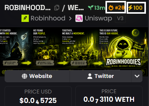 ROBINHOODIES_X_'s tweet photo. $ROBINHOODIES is updated with Dexscreener

https://t.co/lKcgvstfR8

#BOOST #UPDATE #ROBINHOODIES https://t.co/Yj70O6irtq