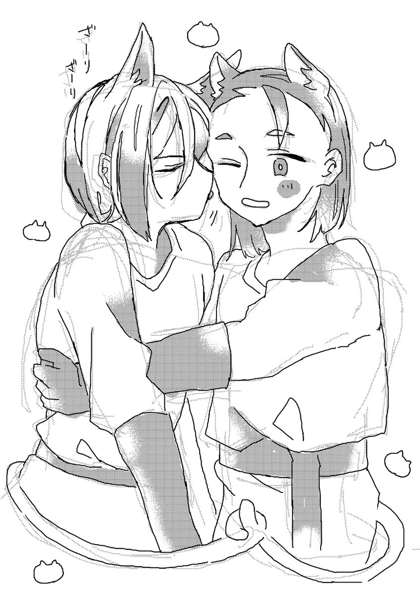 ishidasandesu's tweet photo. #グレホメ版ワンドロワンライ 

お題「猫化または猫コス」
遅刻&amp;初参加失礼します https://t.co/J0Mzd9NLKA