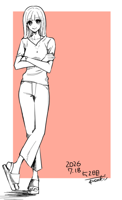 Tasaki_gin's tweet photo. 30秒ドローイングの派生51日目
女子キャラの場合はこちらにUPしていきます☺
#イラスト https://t.co/z7ULOgYNnI