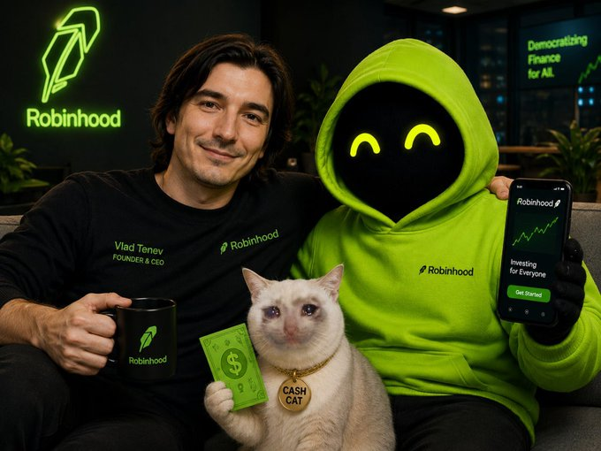 ROBINHOODIES_X_'s tweet photo. Gm robinhoodies 👍🚀 https://t.co/etURg5RnaC