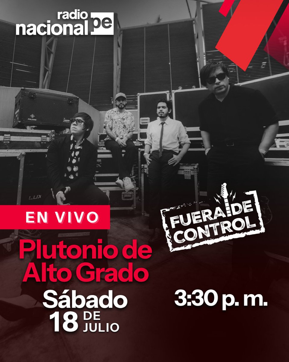RadioNacionalFM's tweet photo. 💋 Gala Brie estrenará su segundo disco "Podría besar tu sombra".

💙 Plutonio de Alto Grado compartirá detalles de su gira "Azul Tour 2026".

📻 No te pierdas "Fuera de control" por Radio Nacional, nuestro canal de YouTube y el 7.2 (TDT). 📺 https://t.co/1C8p2EVuBM