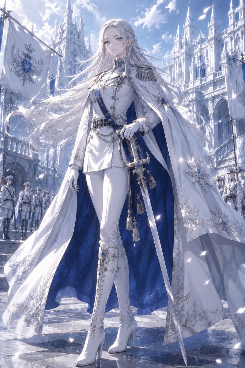 koko_rix's tweet photo. 👑 白銀の君臨

誰よりも気高く
       ただ一人  頂に立つ❄️✨

#AIart️️️️️️️️️️️️️️️️️️️️️️️️️️️️️️️️️️️️️️️️️️️️️️️️️️️  #AIイラスト https://t.co/C1MOza5aeq