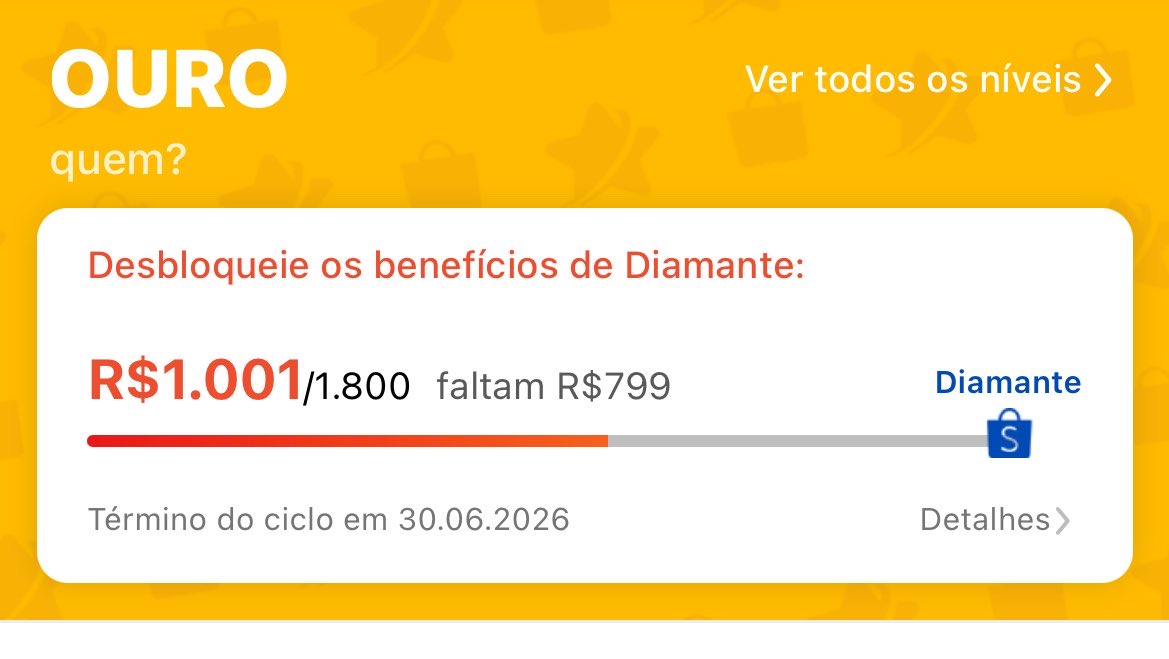 clarindsz's tweet photo. 1000 reais na shopee em 3 meses… https://t.co/jO3Vw8YUqs