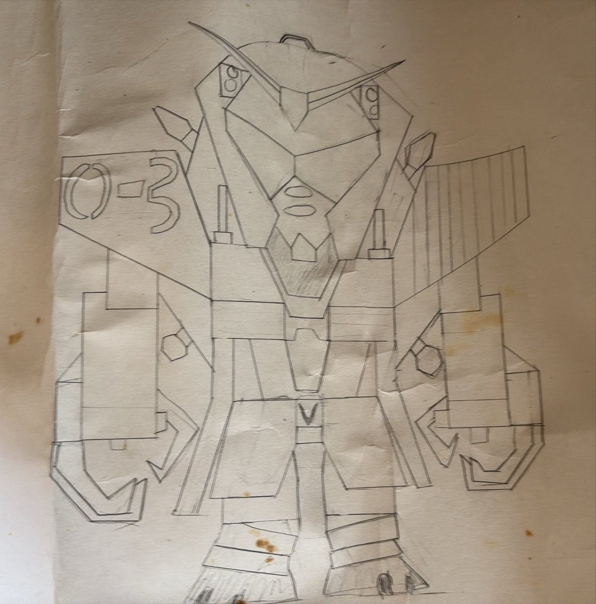 G_zamu's tweet photo. ワイが小学生の頃に描いたオリジナルSDガンダム 
掃除したら出て来た。
#SDガンダム https://t.co/ArEyakPFbl