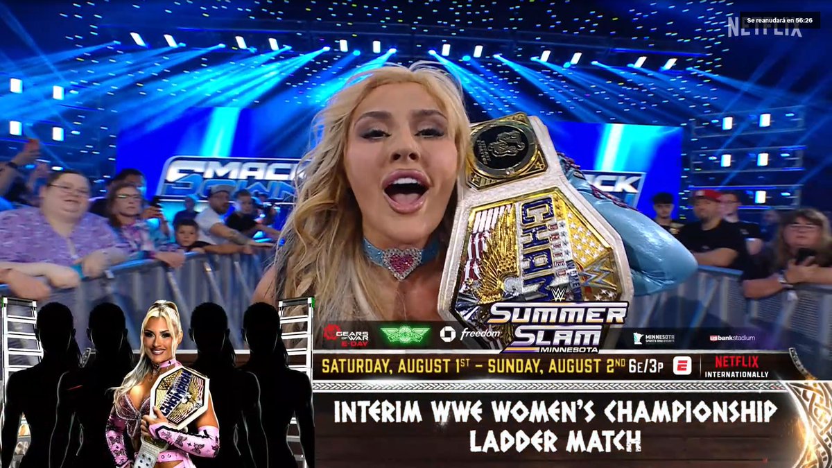 MarioWrestIing's tweet photo. Tiffany Stratton, campeona de los Estados Unidos, estará en el Ladder Match por ser campeona interina de WWE. Dejando en la cuneta a una Jacy Jayne cuyo momentum han desinflado muchísimo durante estos meses.

Absurdo es poco. Si Fatal Influence no gana mañana... #SmackDown https://t.co/RdMonOaym9